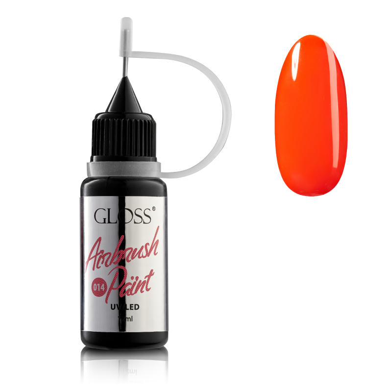 GLOSS Airbrush Paint 014 (orange neon), 12 ml